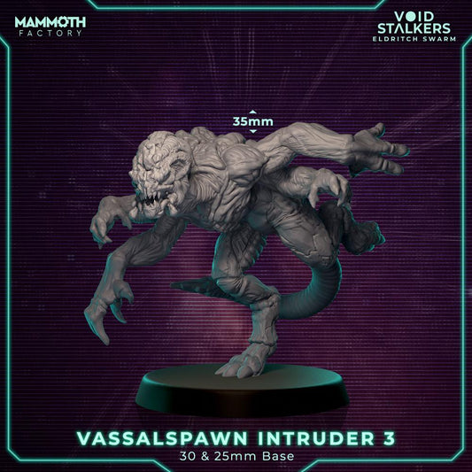 Vassalspawn Intruders: Grimdark Alien Miniatures (Set of 10, 32mm Scale, Unpainted ABS Resin)