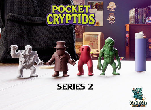 Pocket Cryptids Resin Series 2 Mini Figures: Retro Monster Toys - Genesee Miniatures