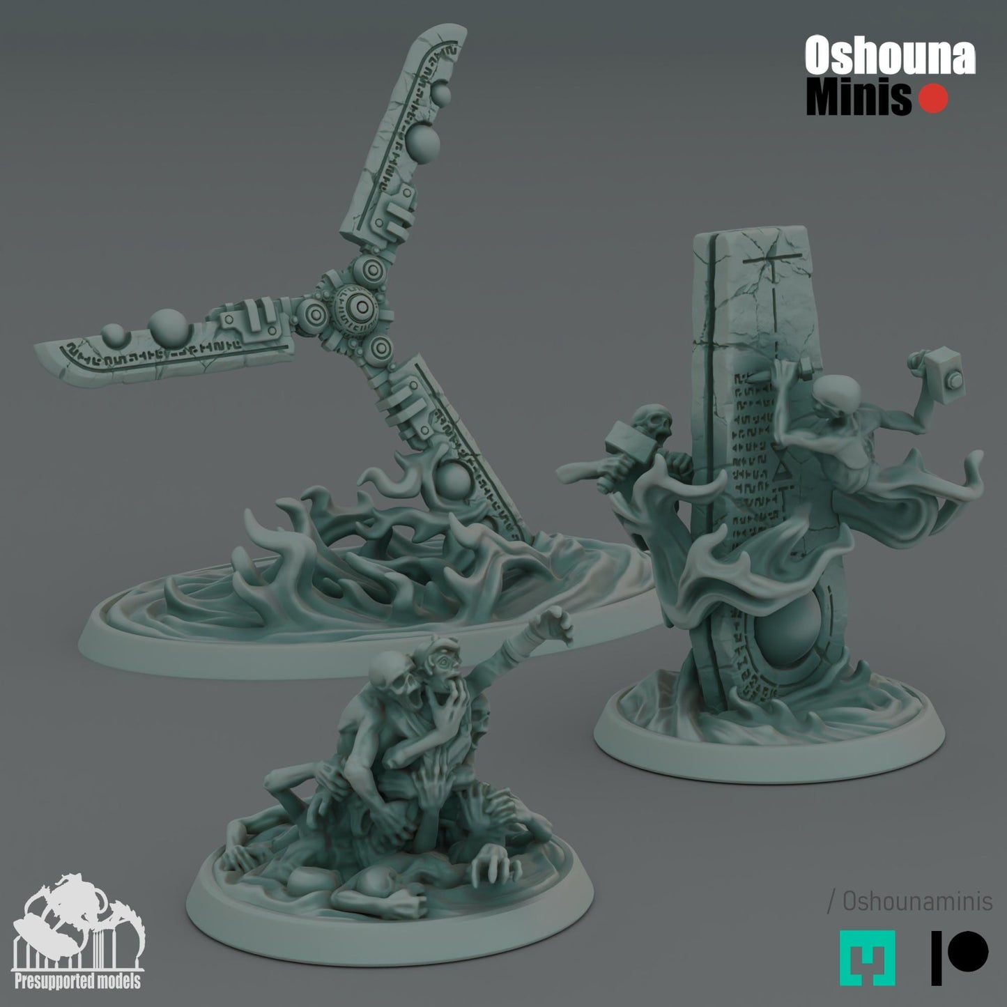 Doomed Empire Spells: 32mm Robot Legions Miniatures - For miniature wargaming or rpgs