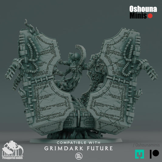 1x Doomed Empire - Floating Temple - ABS-LIKE Resin aliens - for OPR and similar wargames